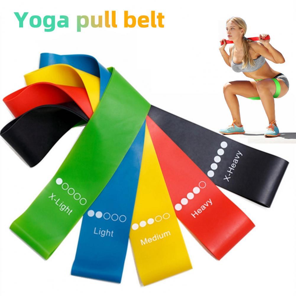 Bandes élastiques de résistance au yoga Équipement de fitness intérieur et extérieur 0,35 mm-1,1 mm