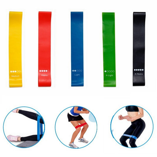 Bandes élastiques de résistance au yoga Équipement de fitness intérieur et extérieur 0,35 mm-1,1 mm